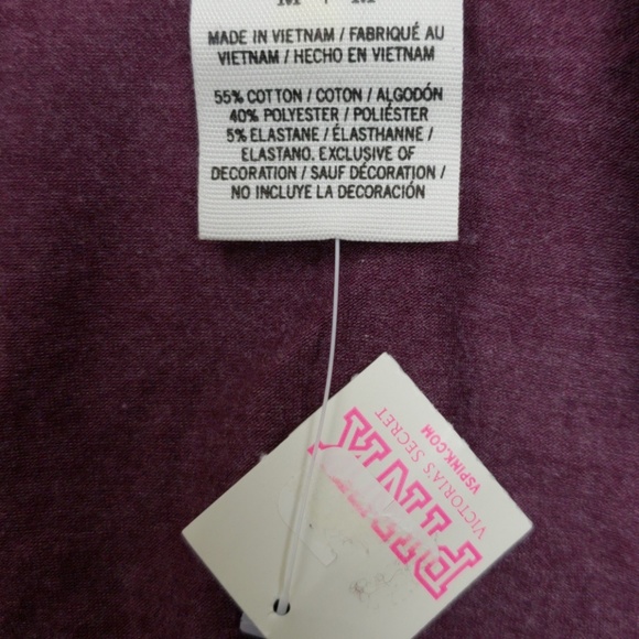 Pink Victoria's Secret long sleeved bodysuit NWT - Picture 5 of 6